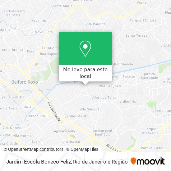 Jardim Escola Boneco Feliz mapa
