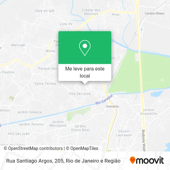 Rua Santiago Argos, 205 mapa