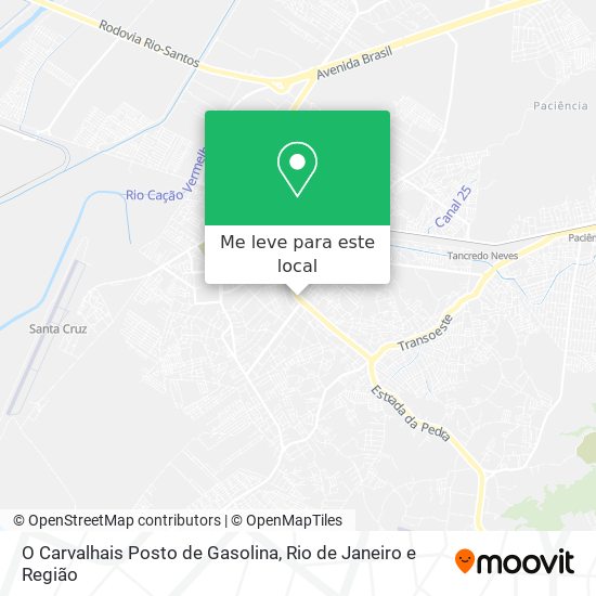 O Carvalhais Posto de Gasolina mapa