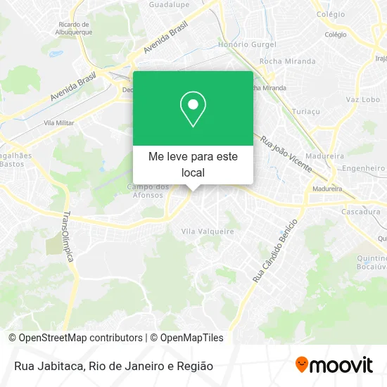 Rua Jabitaca mapa