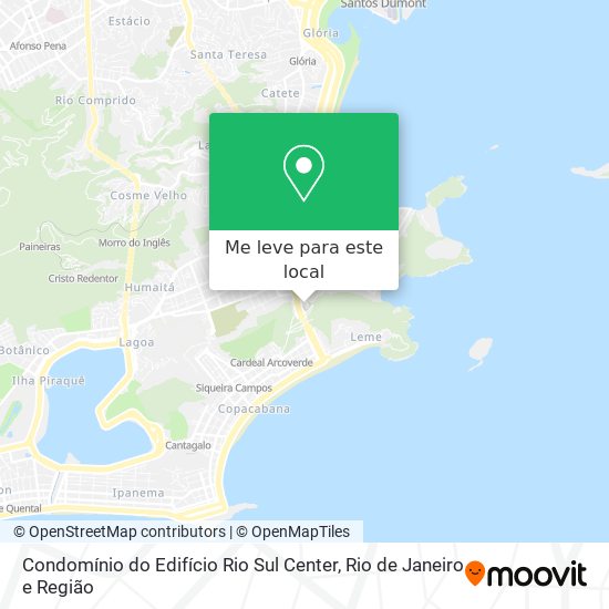 Condomínio do Edifício Rio Sul Center mapa