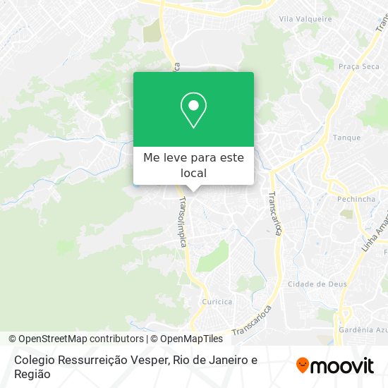 Colegio Ressurreição Vesper mapa