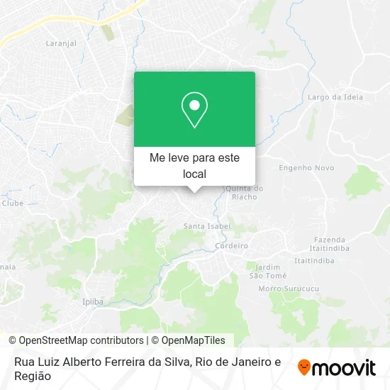 Rua Luiz Alberto Ferreira da Silva mapa