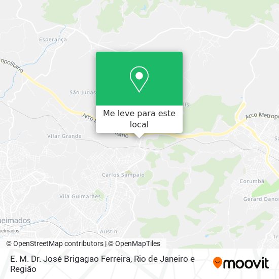 E. M. Dr. José Brigagao Ferreira mapa
