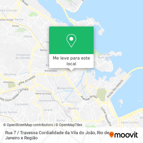 Rua 7 / Travessa Cordialidade da Vila do João mapa