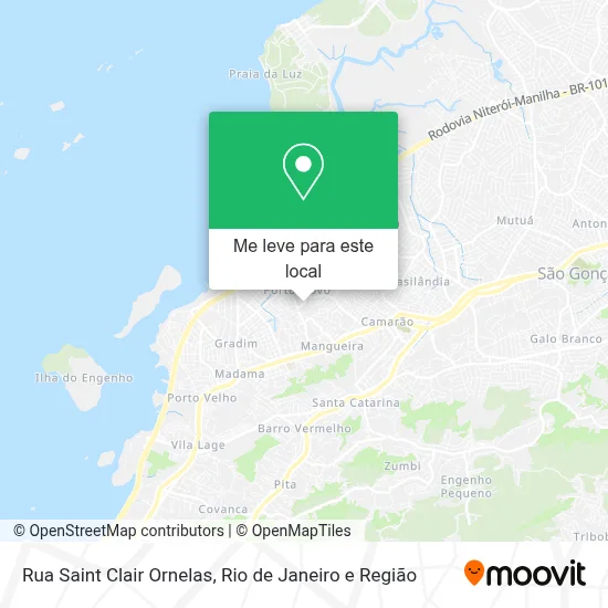 Rua Saint Clair Ornelas mapa