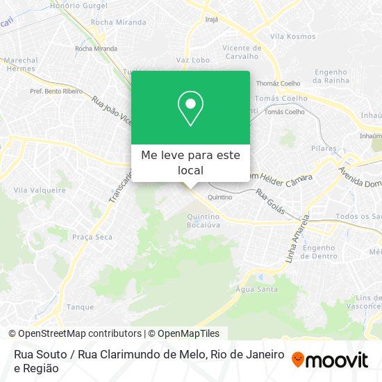 Rua Souto / Rua Clarimundo de Melo mapa