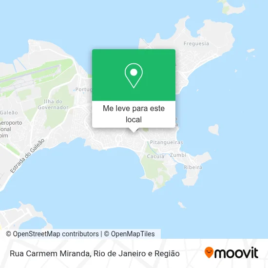 Rua Carmem Miranda mapa