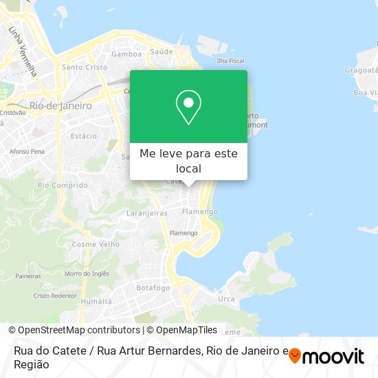 Rua do Catete / Rua Artur Bernardes mapa