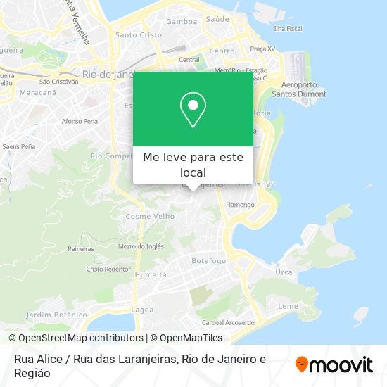 Rua Alice / Rua das Laranjeiras mapa