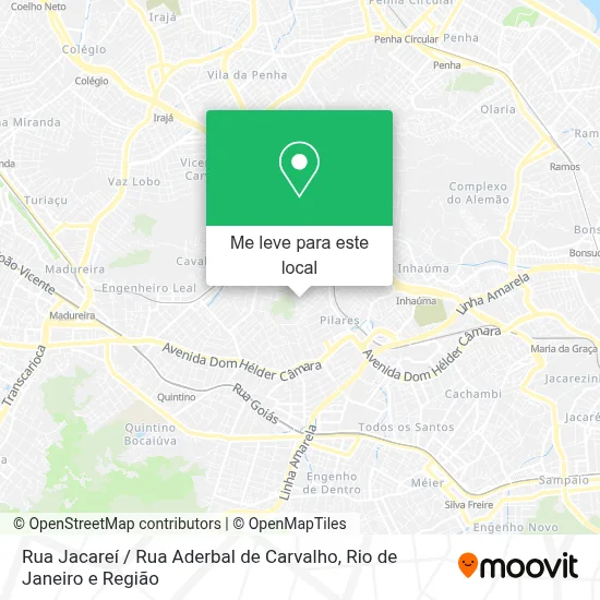 Rua Jacareí / Rua Aderbal de Carvalho mapa