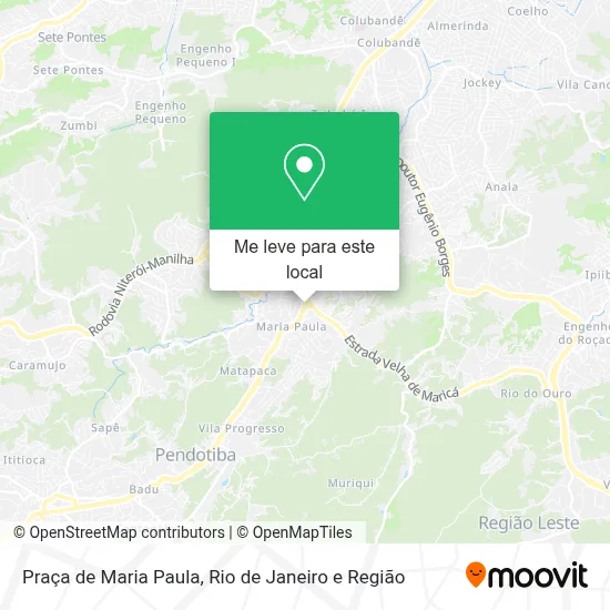 Praça de Maria Paula mapa