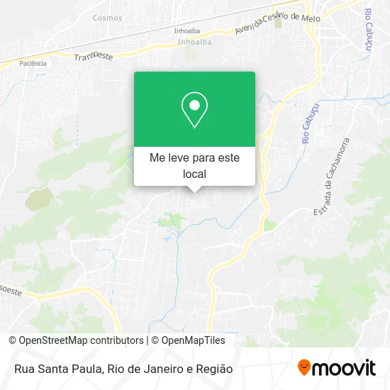 Rua Santa Paula mapa