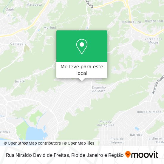 Rua Niraldo David de Freitas mapa