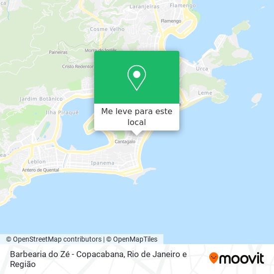 Barbearia do Zé - Copacabana mapa
