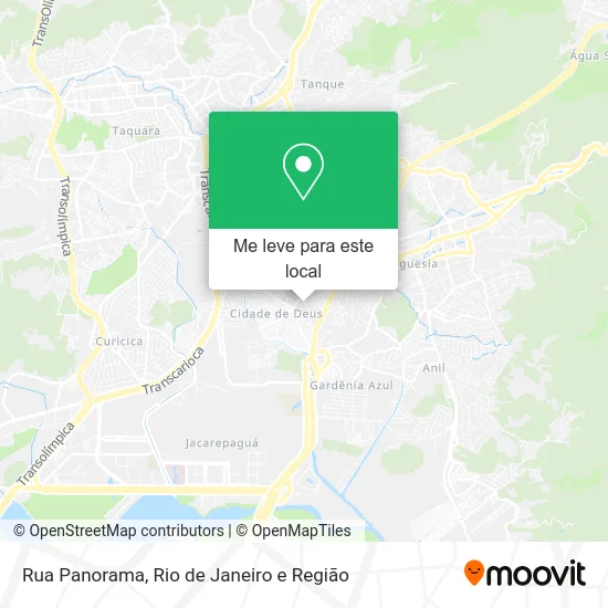 Rua Panorama mapa