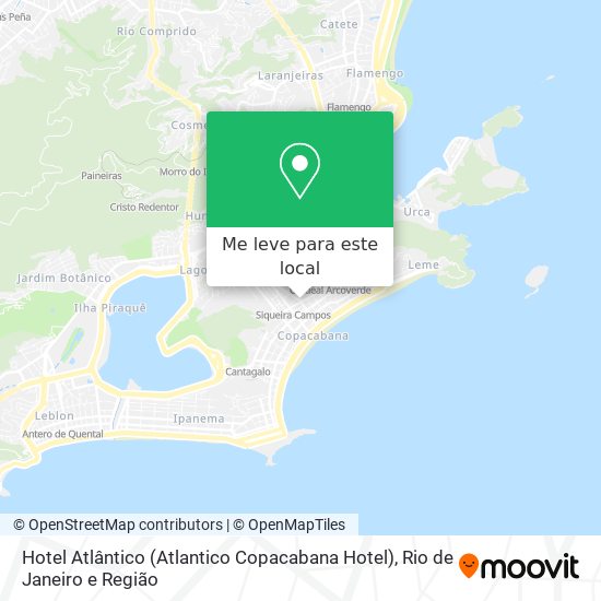 Hotel Atlântico (Atlantico Copacabana Hotel) mapa