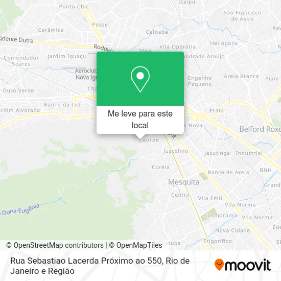 Rua Sebastiao Lacerda Próximo ao 550 mapa