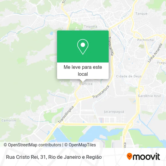 Rua Cristo Rei, 31 mapa