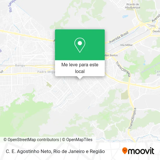 C. E. Agostinho Neto mapa