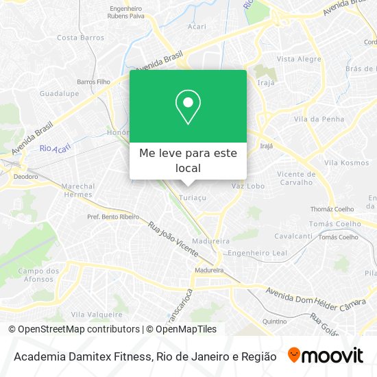 Academia Damitex Fitness mapa