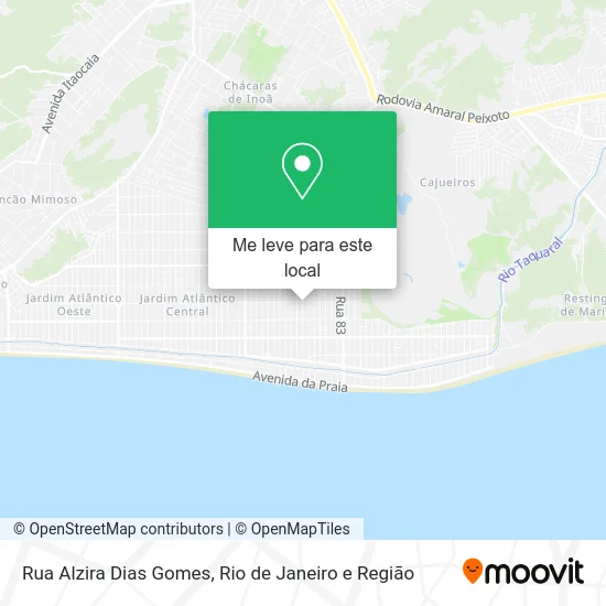 Rua Alzira Dias Gomes mapa