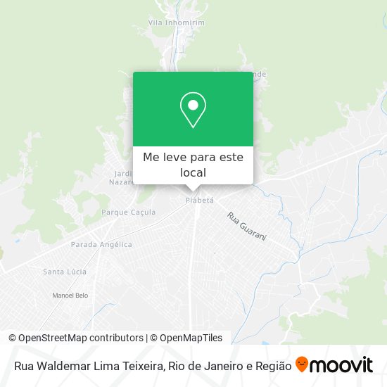 Rua Waldemar Lima Teixeira mapa