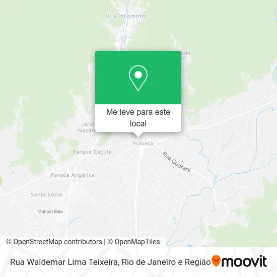 Rua Waldemar Lima Teixeira mapa