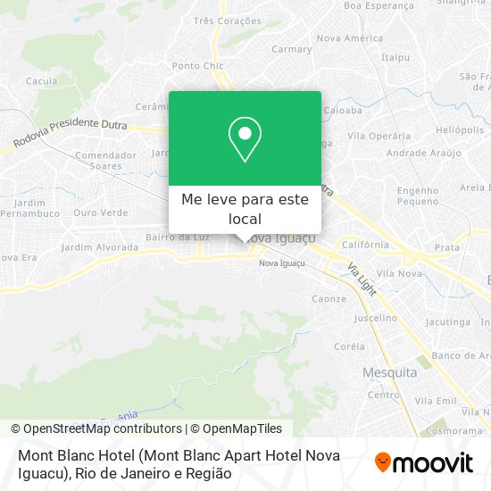 Mont Blanc Hotel (Mont Blanc Apart Hotel Nova Iguacu) mapa