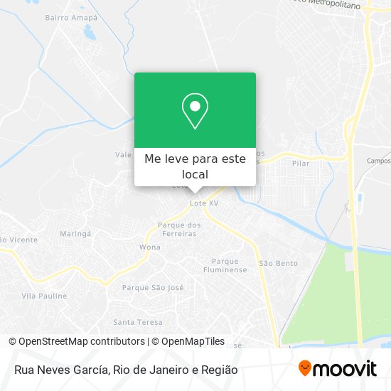 Rua Neves García mapa