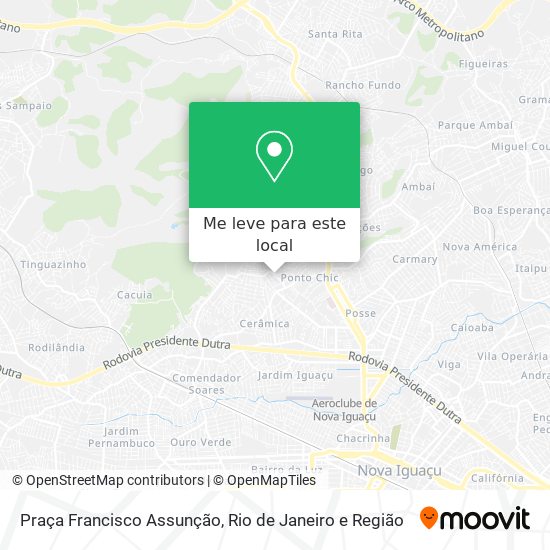 Praça Francisco Assunção mapa