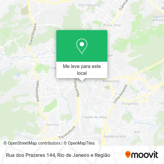 Rua dos Prazeres 144 mapa