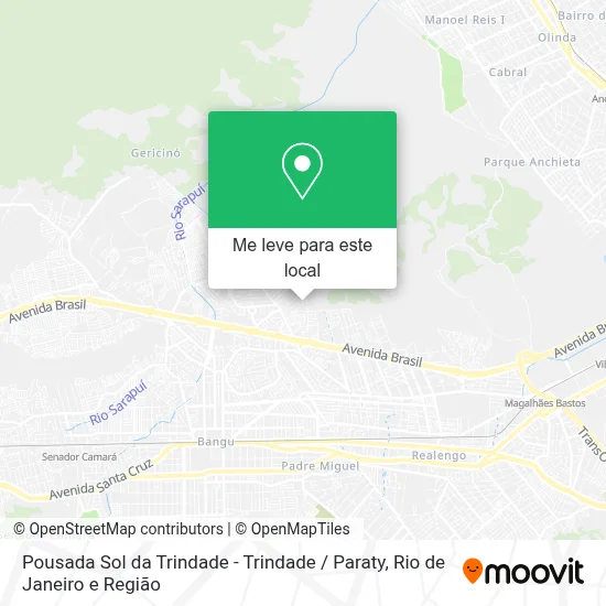 Pousada Sol da Trindade - Trindade / Paraty mapa