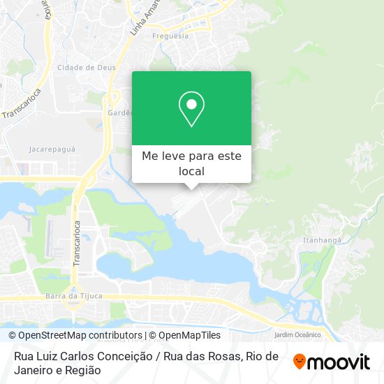 Rua Luiz Carlos Conceição / Rua das Rosas mapa