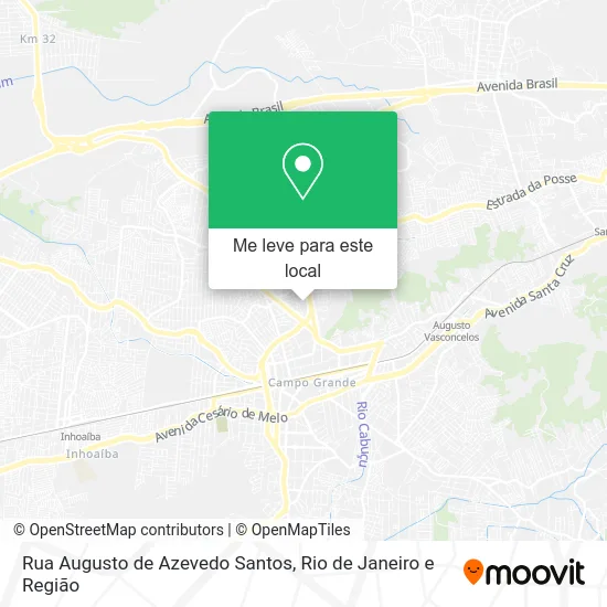 Rua Augusto de Azevedo Santos mapa