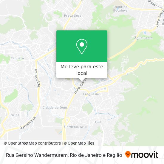 Rua Gersino Wandermurem mapa