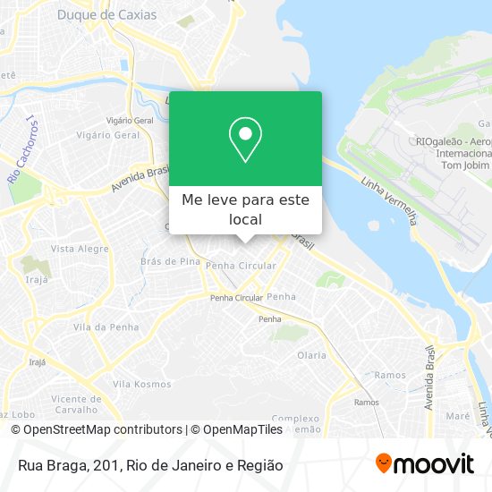 Rua Braga, 201 mapa