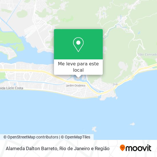 Alameda Dalton Barreto mapa