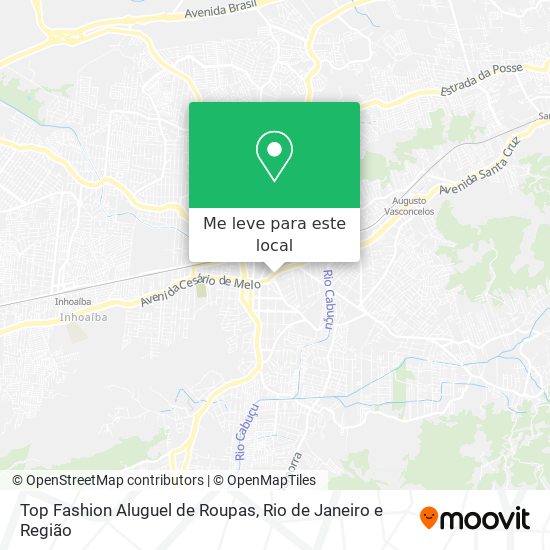 Top Fashion Aluguel de Roupas mapa