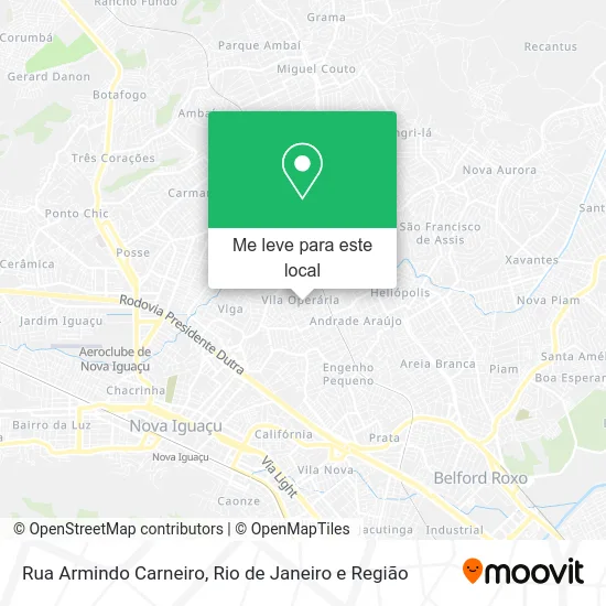 Rua Armindo Carneiro mapa