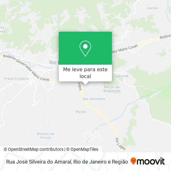 Rua José Silveira do Amaral mapa