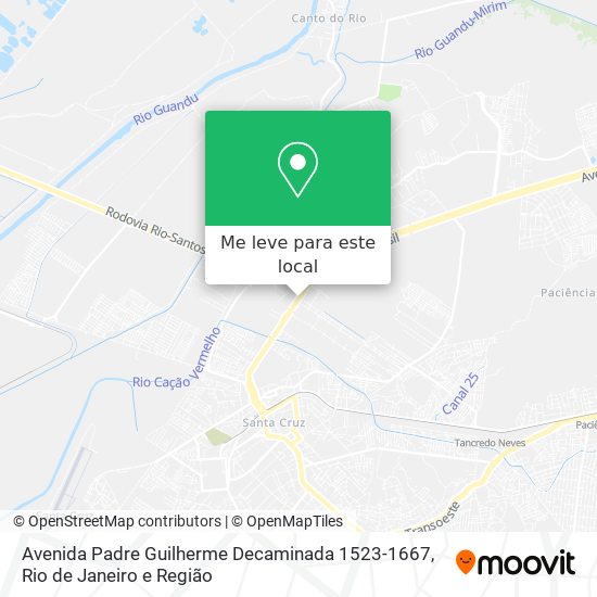 Avenida Padre Guilherme Decaminada 1523-1667 mapa