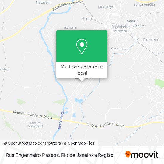 Rua Engenheiro Passos mapa