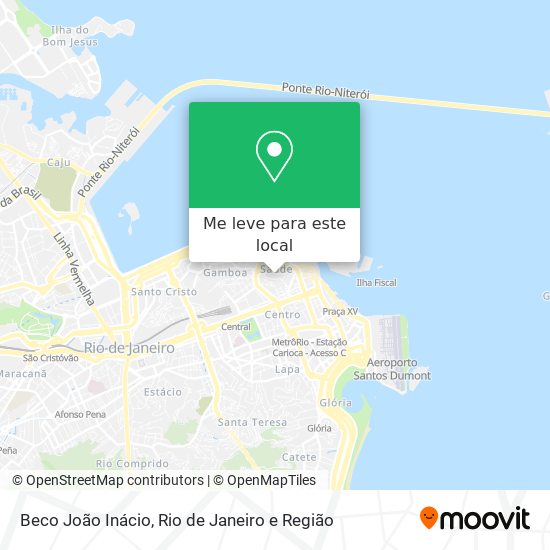 Beco João Inácio mapa