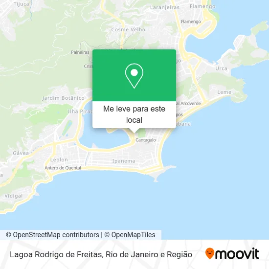 Lagoa Rodrigo de Freitas mapa