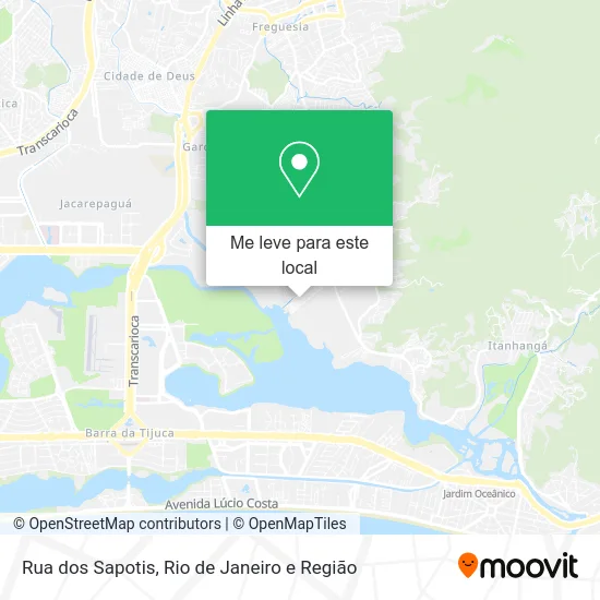 Rua dos Sapotis mapa