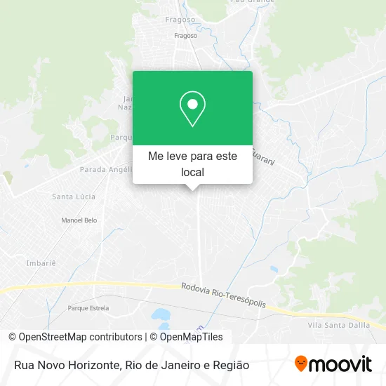 Rua Novo Horizonte mapa