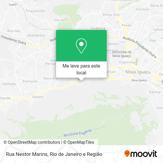 Rua Nestor Marins mapa