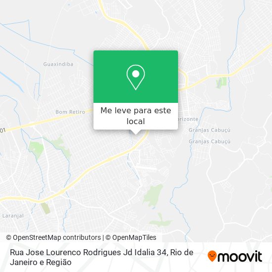 Rua Jose Lourenco Rodrigues Jd Idalia 34 mapa