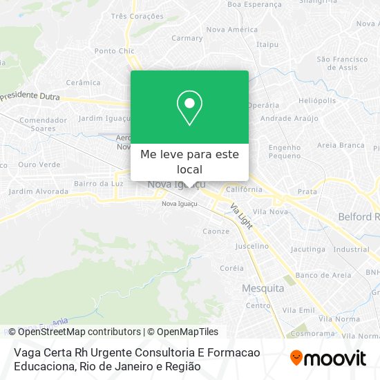 Vaga Certa Rh Urgente Consultoria E Formacao Educaciona mapa